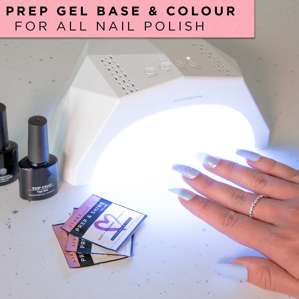Airre Nails gel layer removal demonstrates sticky residue removal after curing