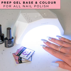 Airre Nails gel layer removal demonstrates sticky residue removal after curing