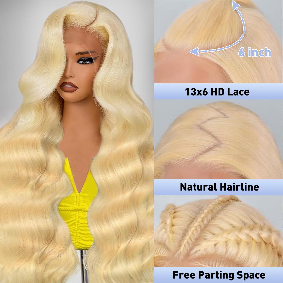 AirZKIN 30-inch body-wave wig shows dramatic length and movement for evening looks.