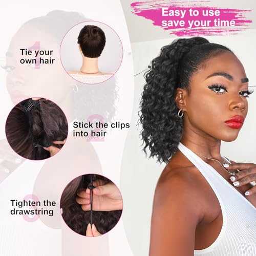 AISI BEAUTY curly ponytail worn for day-to-night looks and events.