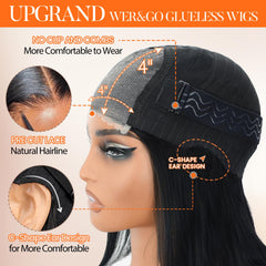AISI Bob Wig featuring a 3D dome cap for secure glue free fit