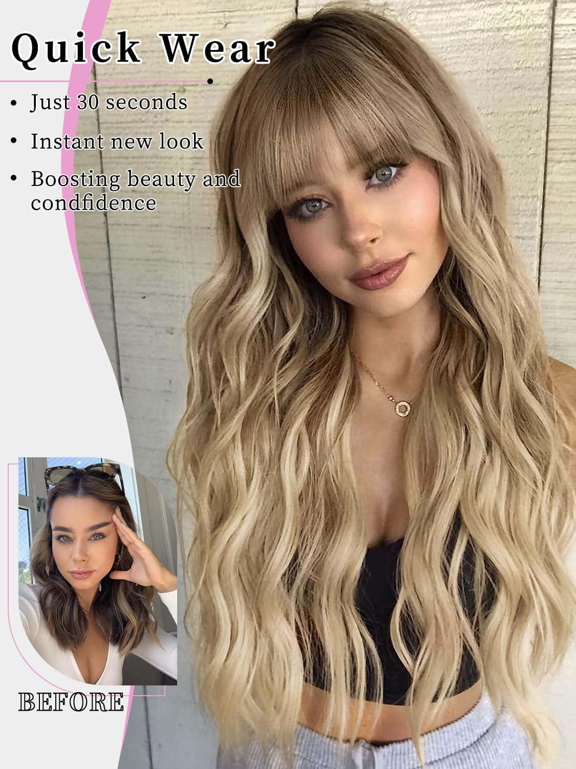 AISI HAIR breathable mesh cap keeps the wig comfortable.