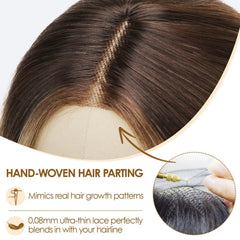 AISI HAIR glueless wig enables quick styling and comfortable daily wear