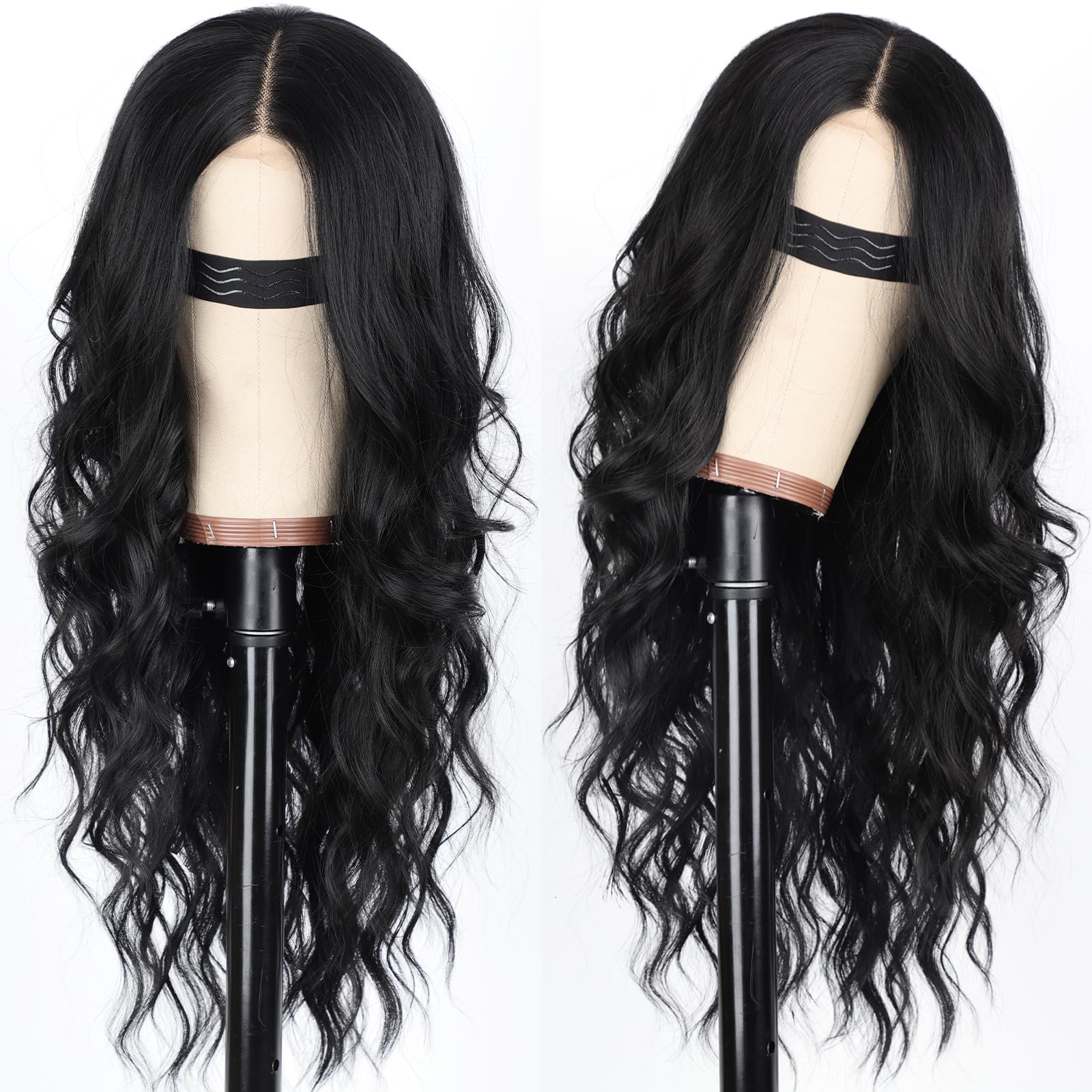 AISI HAIR heat-resistant synthetic wig offers soft fibers for daily use.