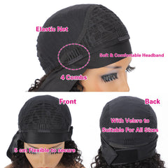 AISI headband wig shows natural hairline for realistic daily looks.