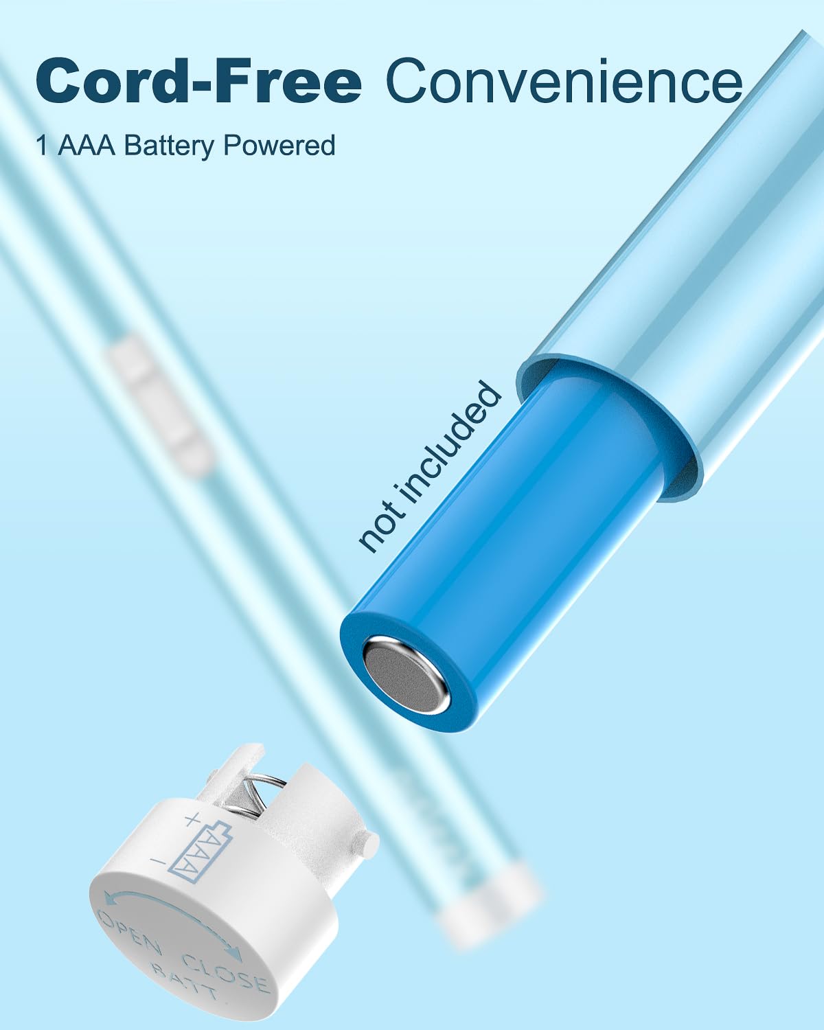 Aisleek Eyebrow Trimmer battery-powered cordless operation.