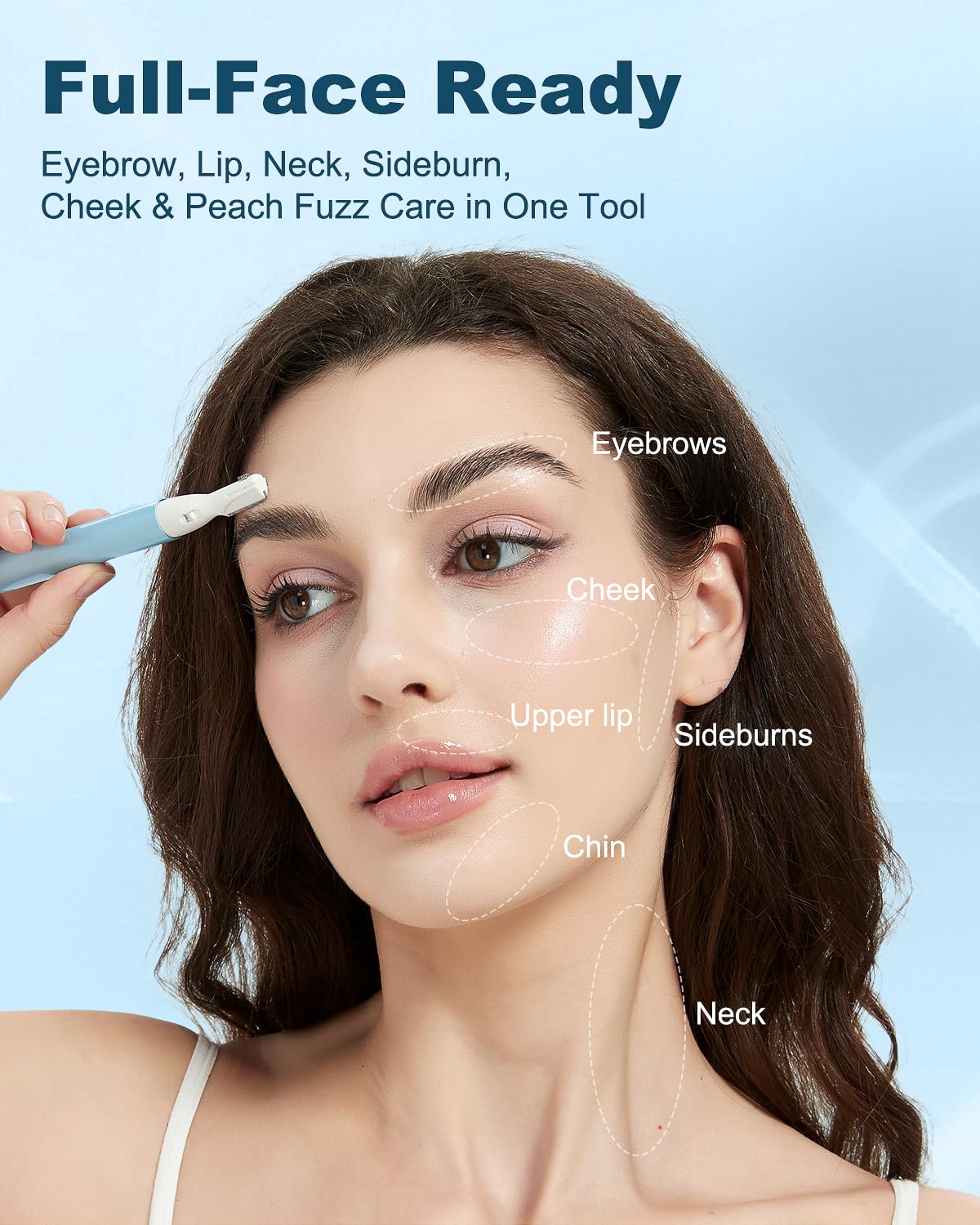 Aisleek Eyebrow Trimmer compact pen-size for travel grooming.