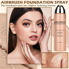 AIUEO Airbrush Foundation mist spray offers fine atomization for even, long-lasting coverage.