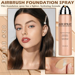 AIUEO airbrush foundation spray fine-mist for light, breathable coverage.