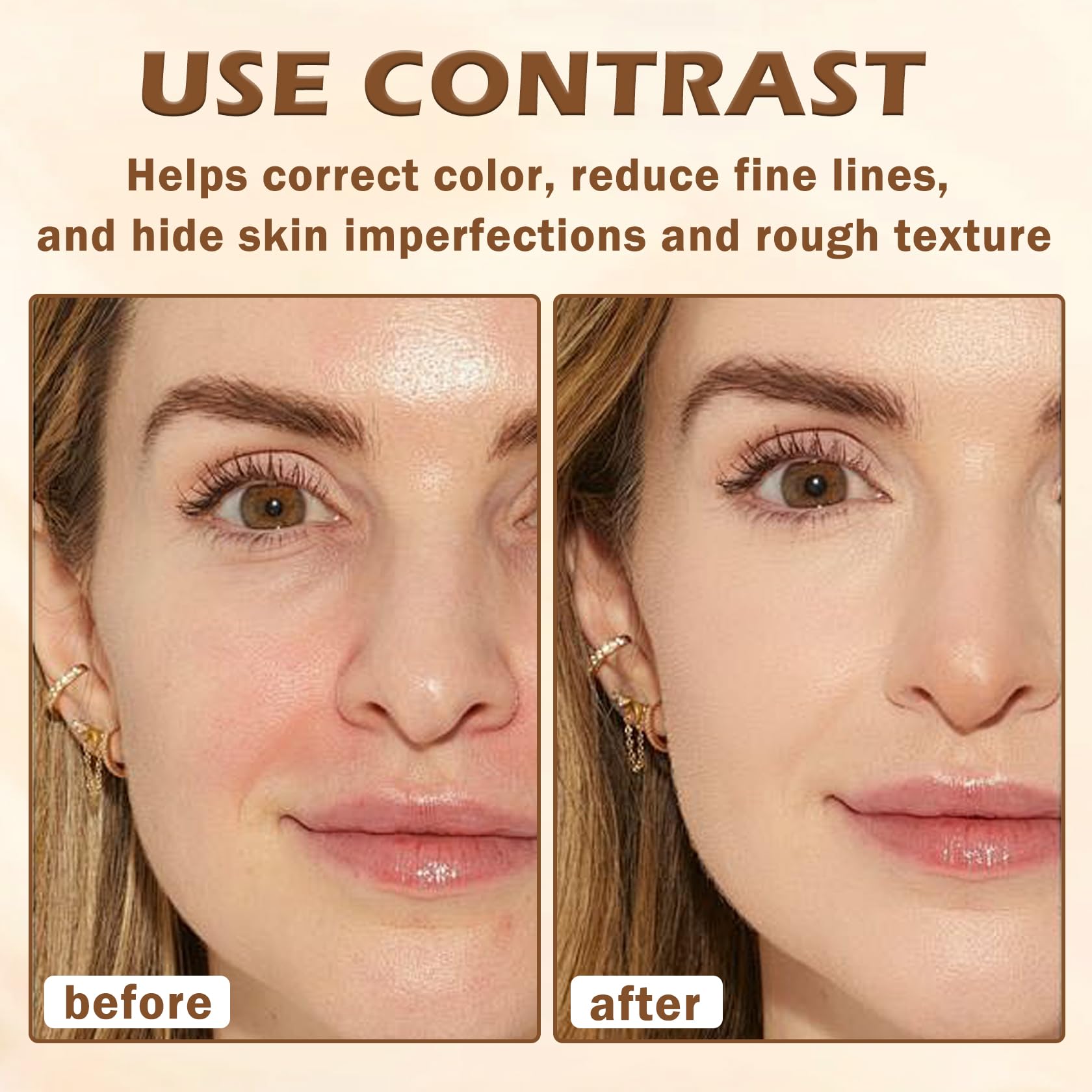 AIUEO Silk Smooth finish swatch on skin with natural matte look