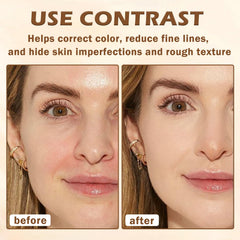 AIUEO Silk Smooth finish swatch on skin with natural matte look