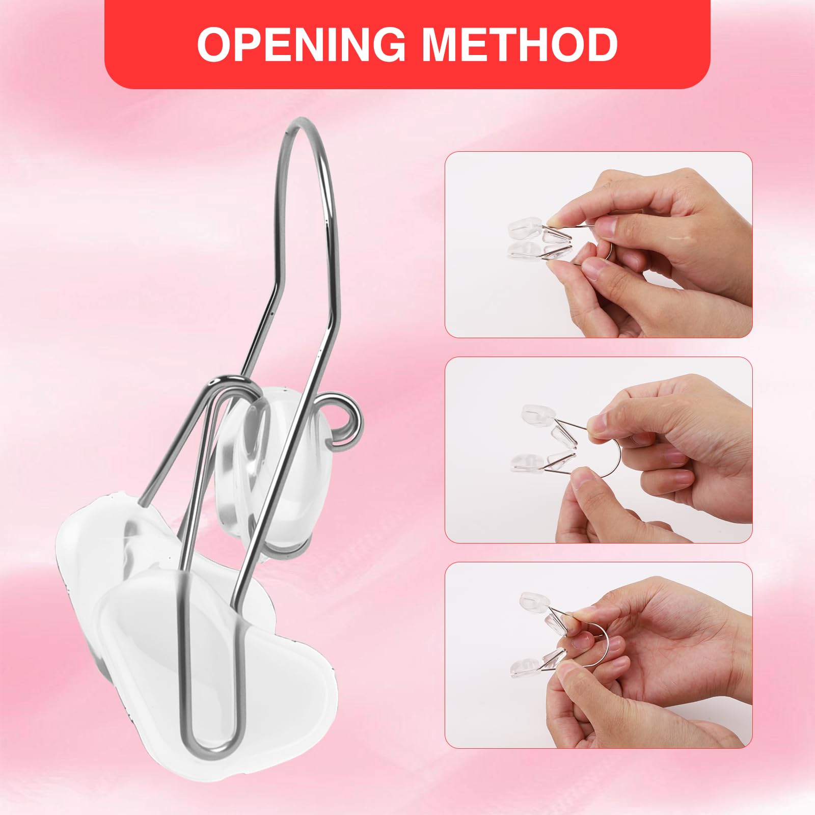 Aiuulu Nose Shaper Clip in use demonstrates portable wear for home or travel