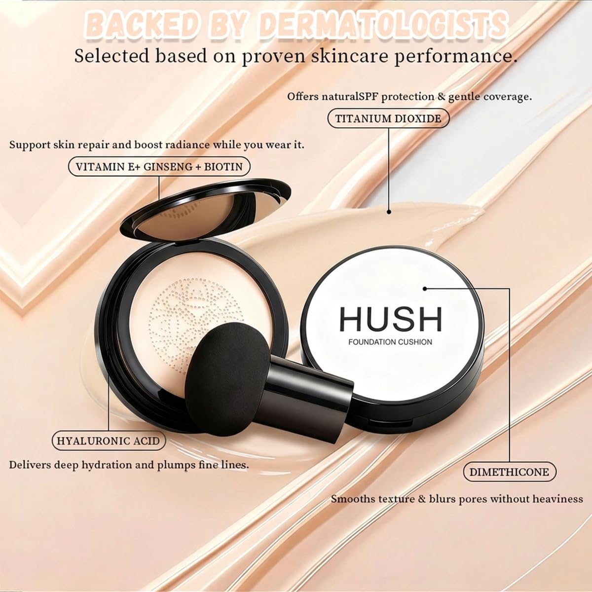 Aiwejay Hush long-lasting wear stays put with breathable comfort.