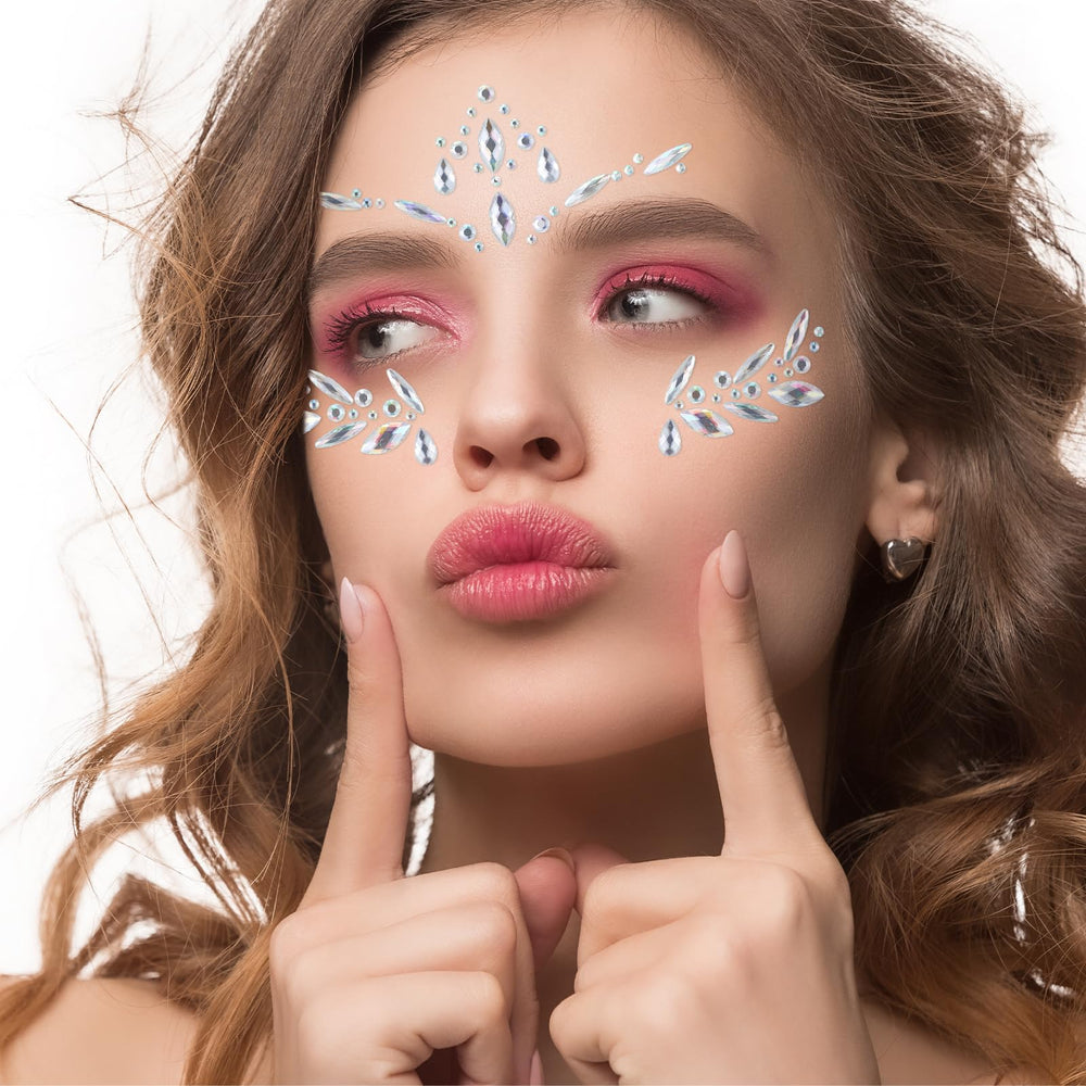 AIYORSE face jewels packaging bag shows convenient self-adhesive sheets
