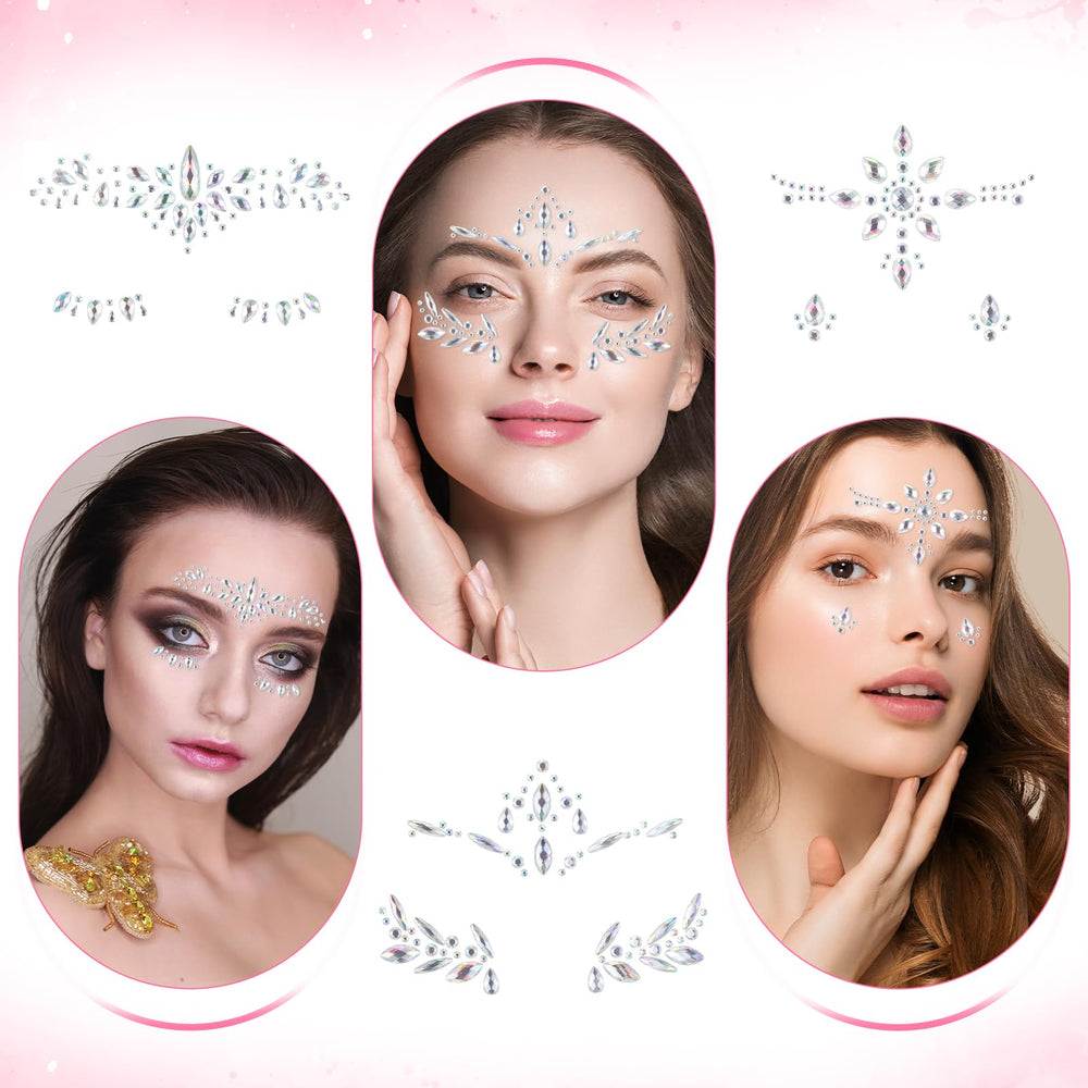AIYORSE rhinestone closeup sparkle highlights skin texture and light reflection