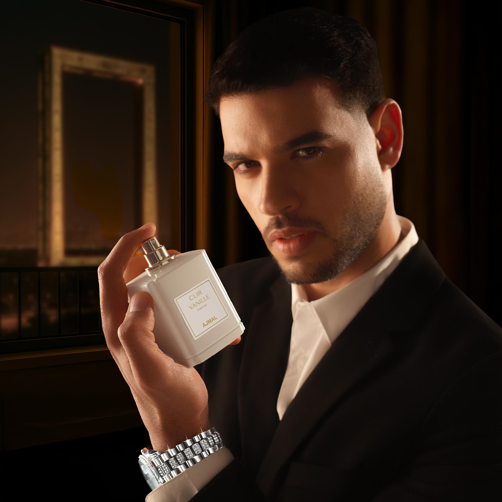 Ajmal Cuir Vanille gift set presentation suitable for special occasions.