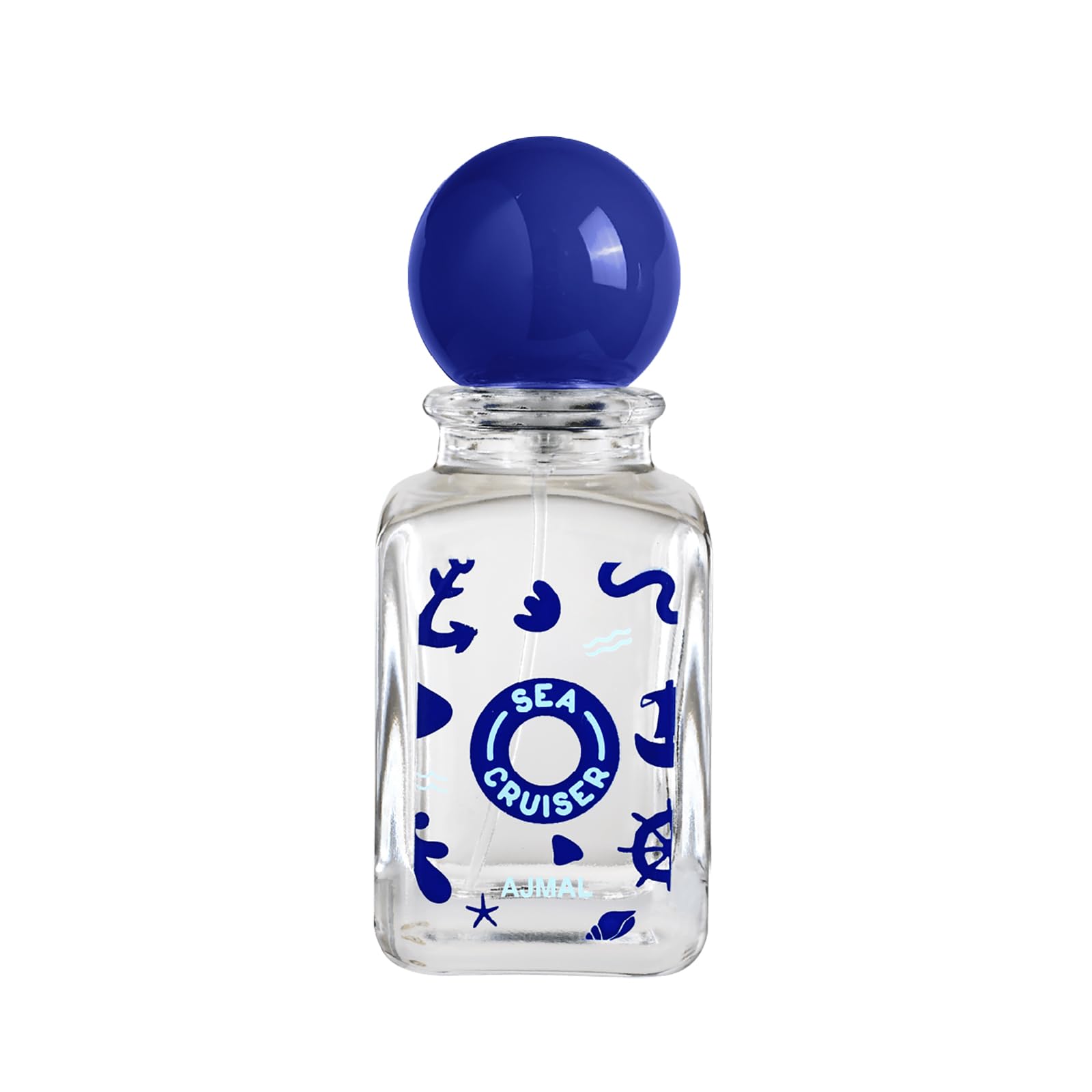 Ajmal SeaCruiser bottle angled view showcasing a light, easy-to-wear fragrance for boys.