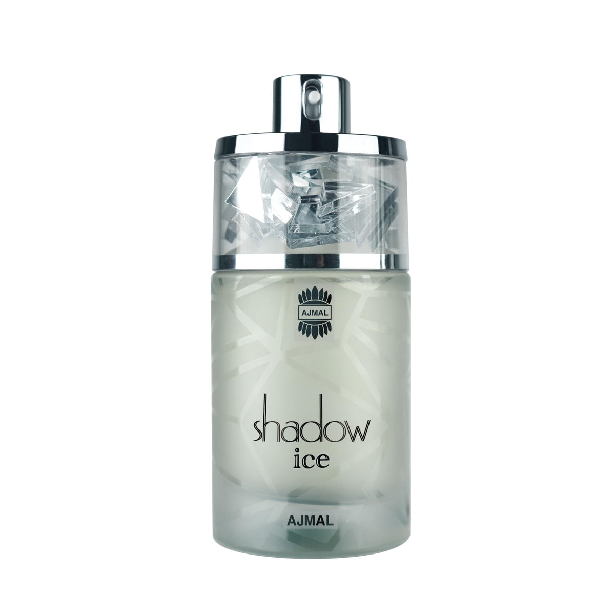 Ajmal Shadow Ice bottle front view, ideal for everyday summer wear