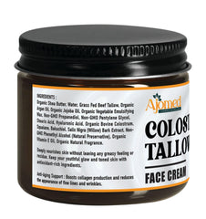 AJOMED COSMETICS moisturizer bottle shows a creamy formula for day and night use.