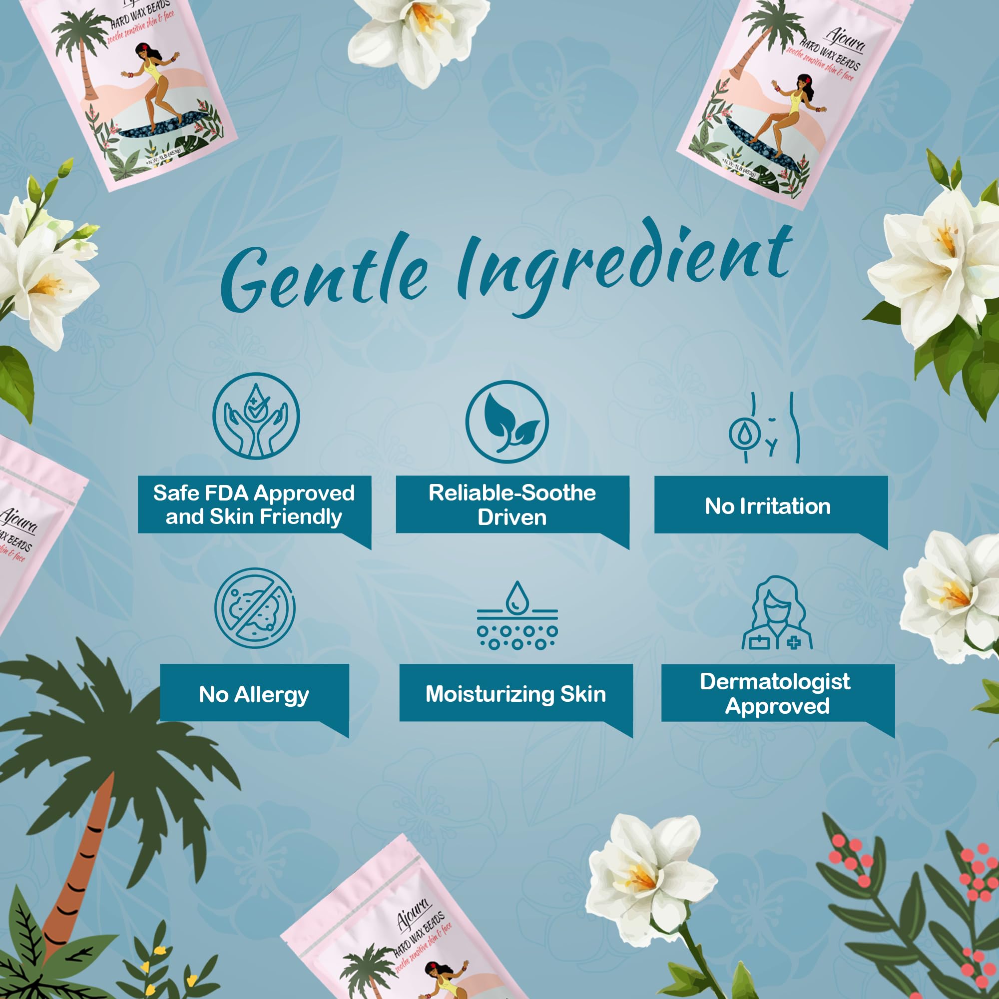 Ajoura home wax kit setup for salon-like results at home