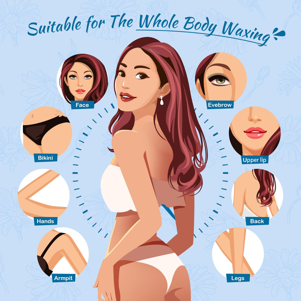 Ajoura low-temperature wax beads reduce risk of burns during at-home waxing.