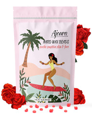 Ajoura rose wax beads for full-body hair removal with easy melt and smooth results.