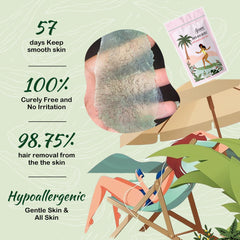 Ajoura green wax beads for coarse hair remove bikini-area hair effectively.