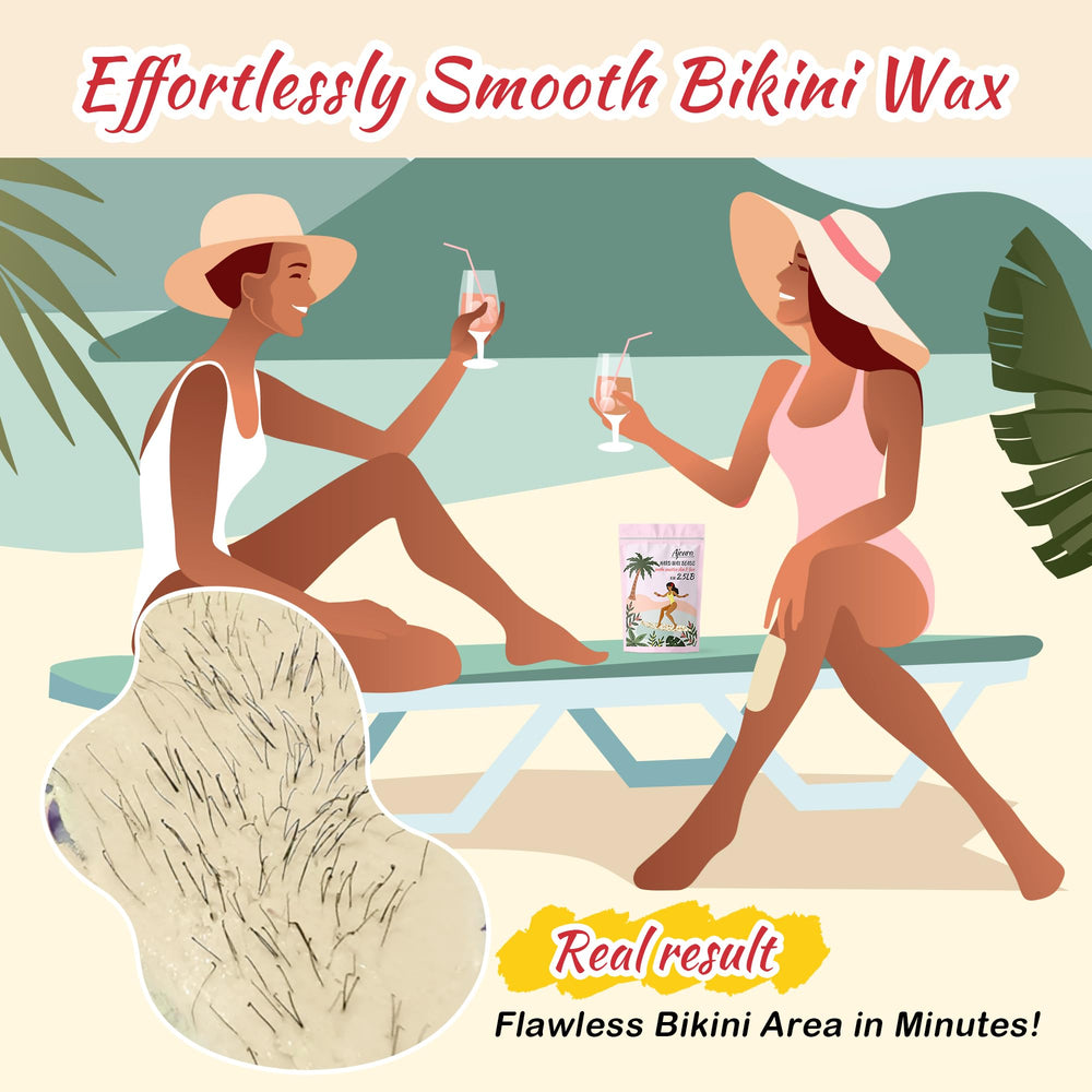 Ajoura wax beads for leg waxing with smooth results.