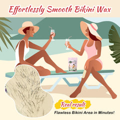 Ajoura wax beads for leg waxing with smooth results.