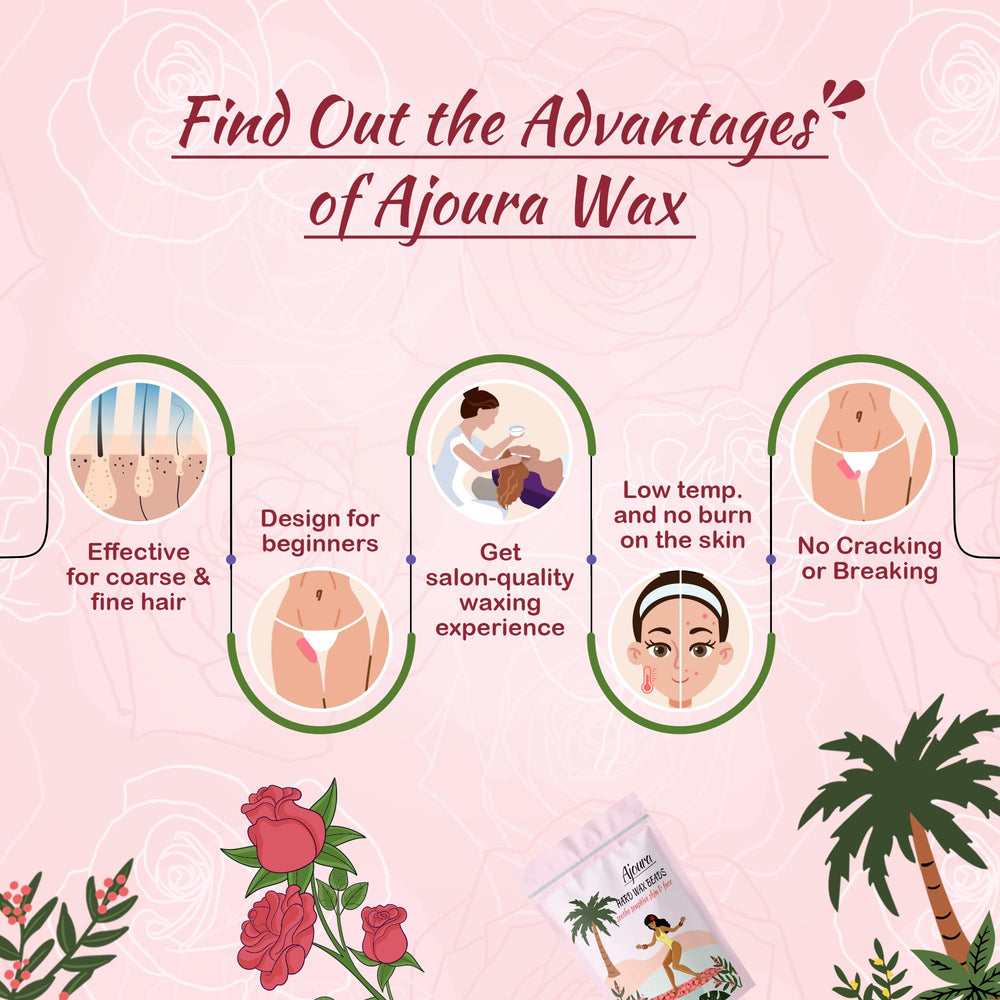 Ajoura Rose Pink Wax Beads provide long-lasting smoothness at home