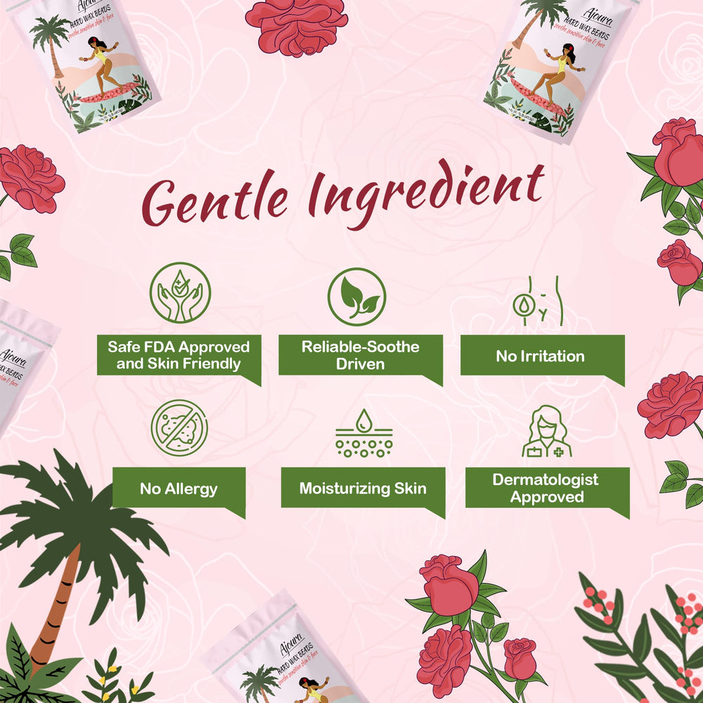 Ajoura Rose Pink Wax Beads ideal for full-body waxing at home