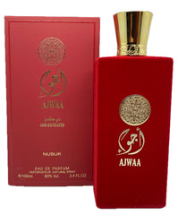 AJWAA Concentrated Red bottle front—bold fragrance for daily confidence