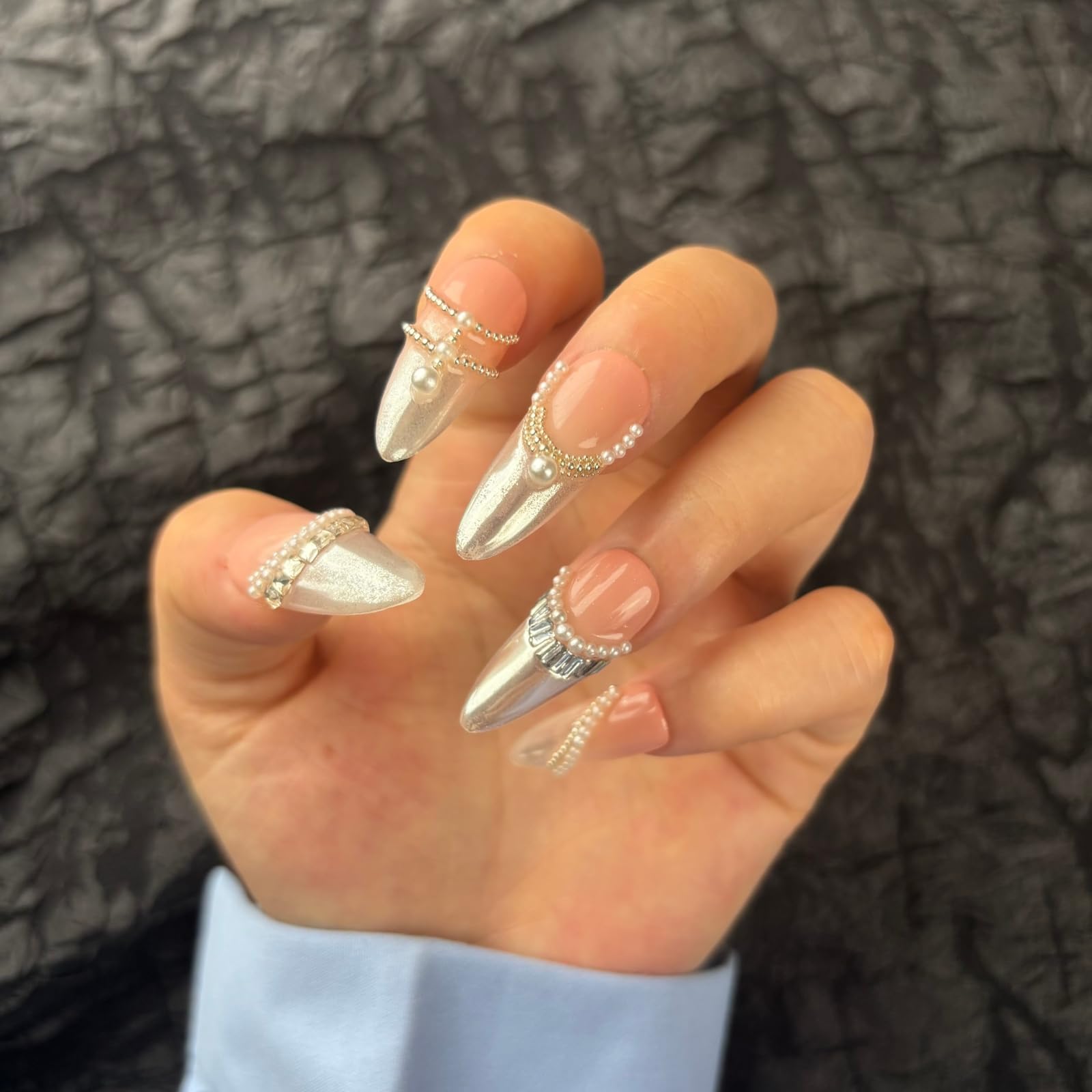 AKA Unicorn adhesive glue and tools included for quick, durable nail tips.