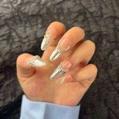 AKA Unicorn adhesive glue and tools included for quick, durable nail tips.