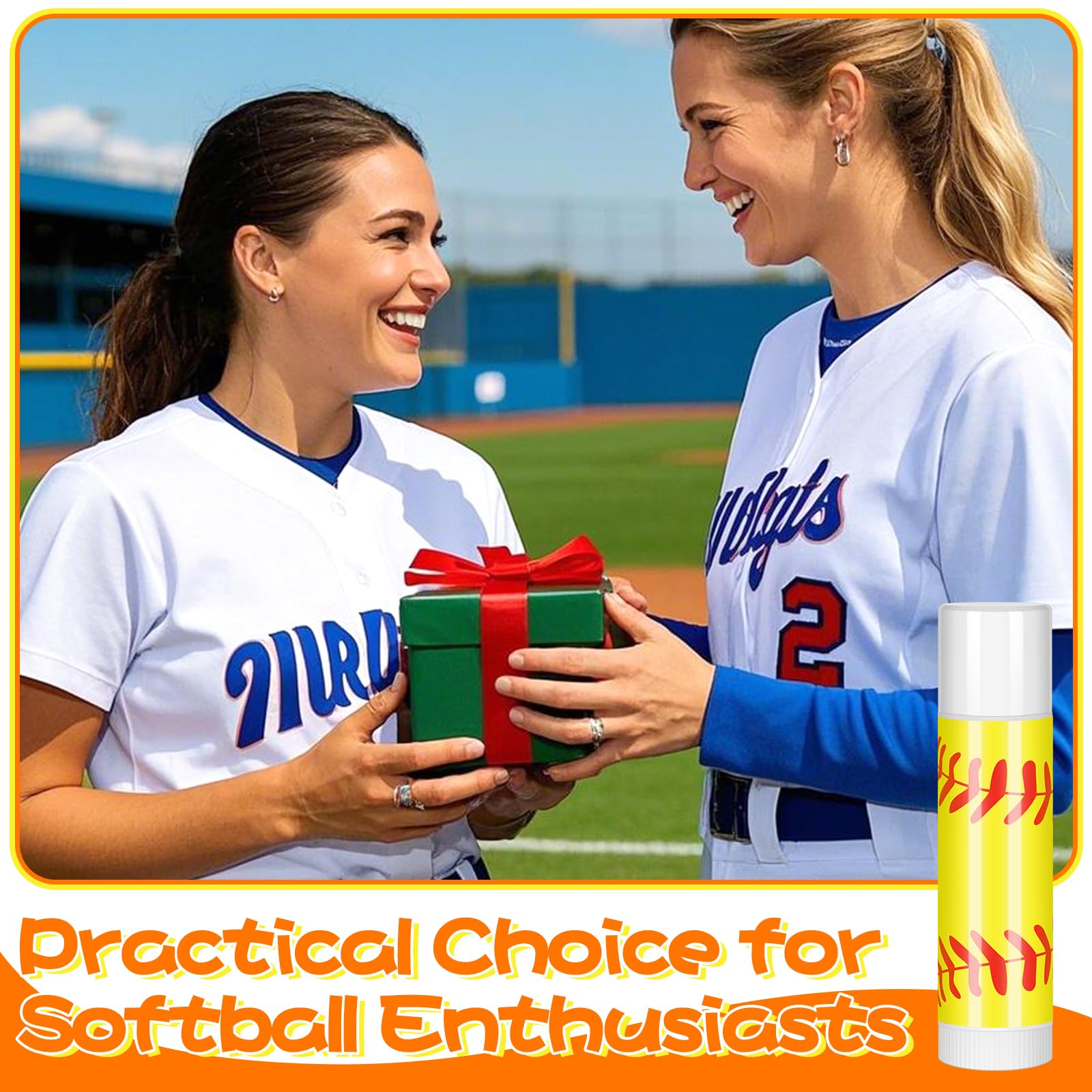 AKAIXI bleacher day lip balm convenient scent friendly treat for game days