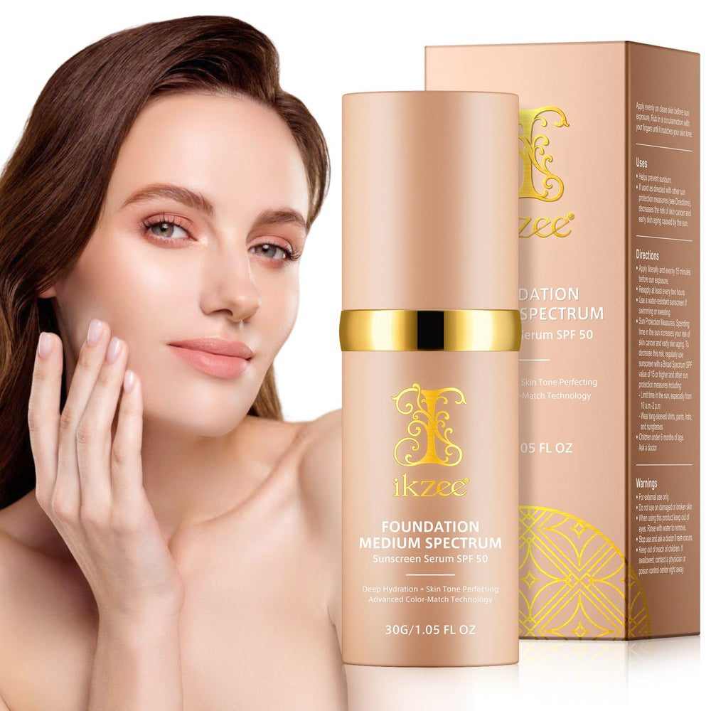Akareni Color Changing Foundation bottle displaying 4-in-1 versatility for even tones