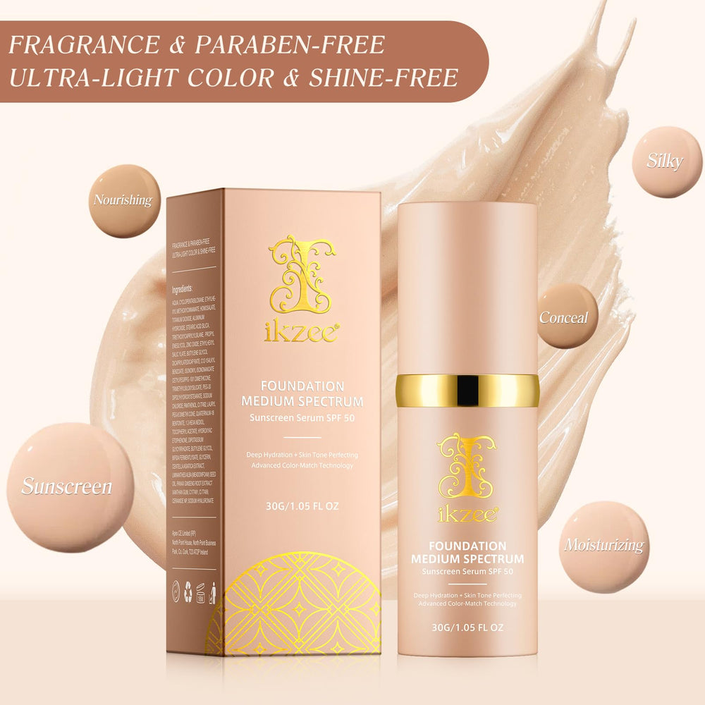 Akareni Foundation swatches blended on skin for a natural match