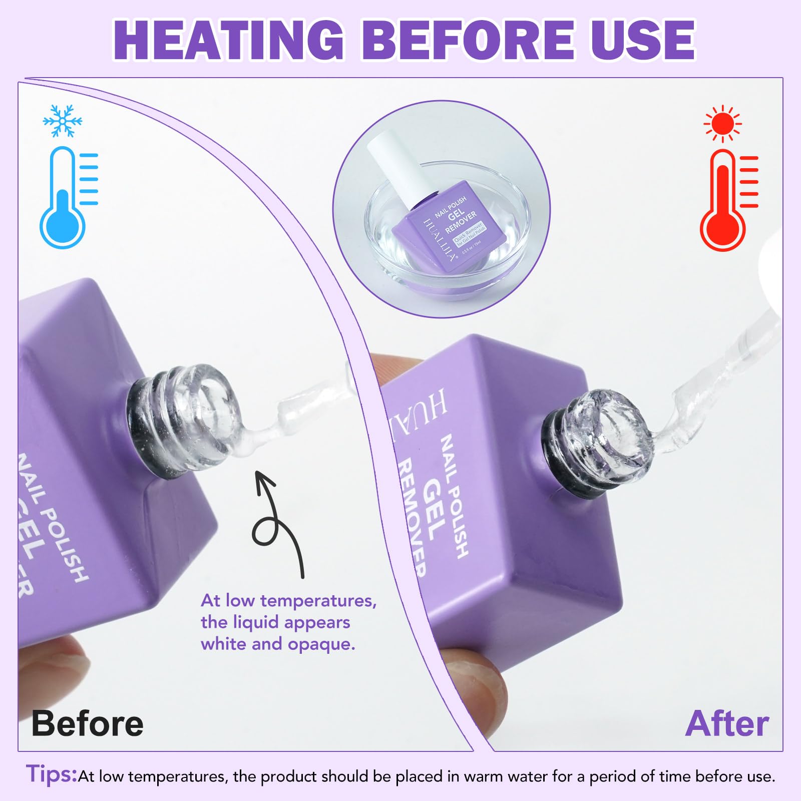 Akeeronn applying remover to nail for a fast 3–5 minute removal