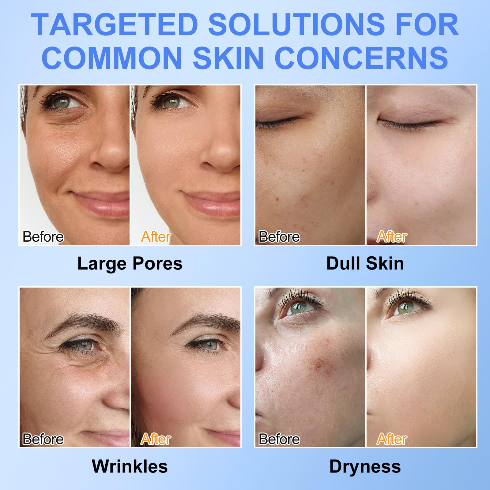 Akeeronn overnight mask absorbing and turning transparent during absorption.