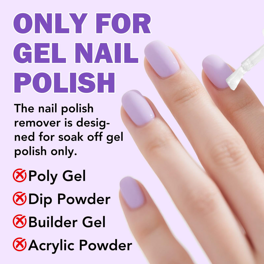 Akeeronn removing gel polish from glossy nails under soft lighting