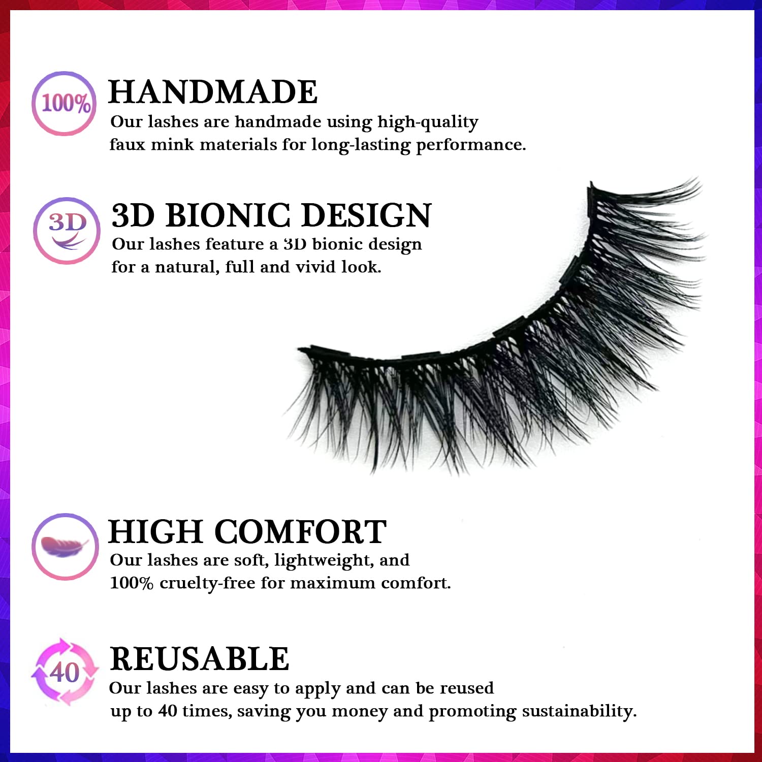 AkesuLash upgraded magnetic liner close-up shows strong hold and waterproof formula