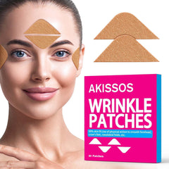 Akissos forehead wrinkle patches shown in a full pack for daily use and gentle lift
