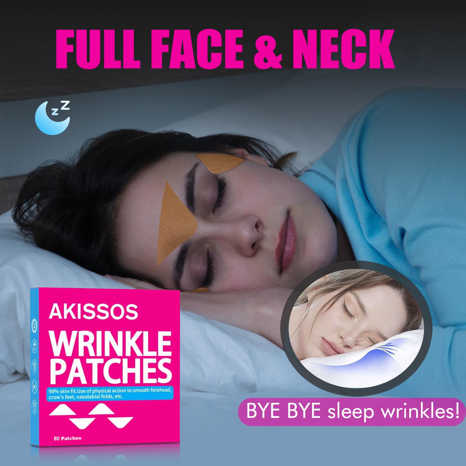 Akissos overnight-use patches suitable for day and night routines