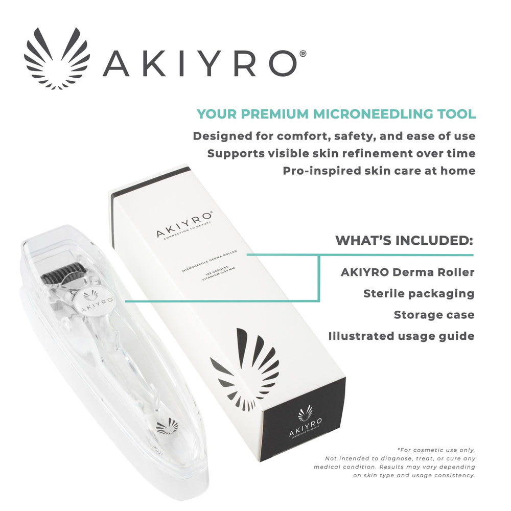 AKIYRO Derma Roller for beard supports grooming with targeted micro stimulation.