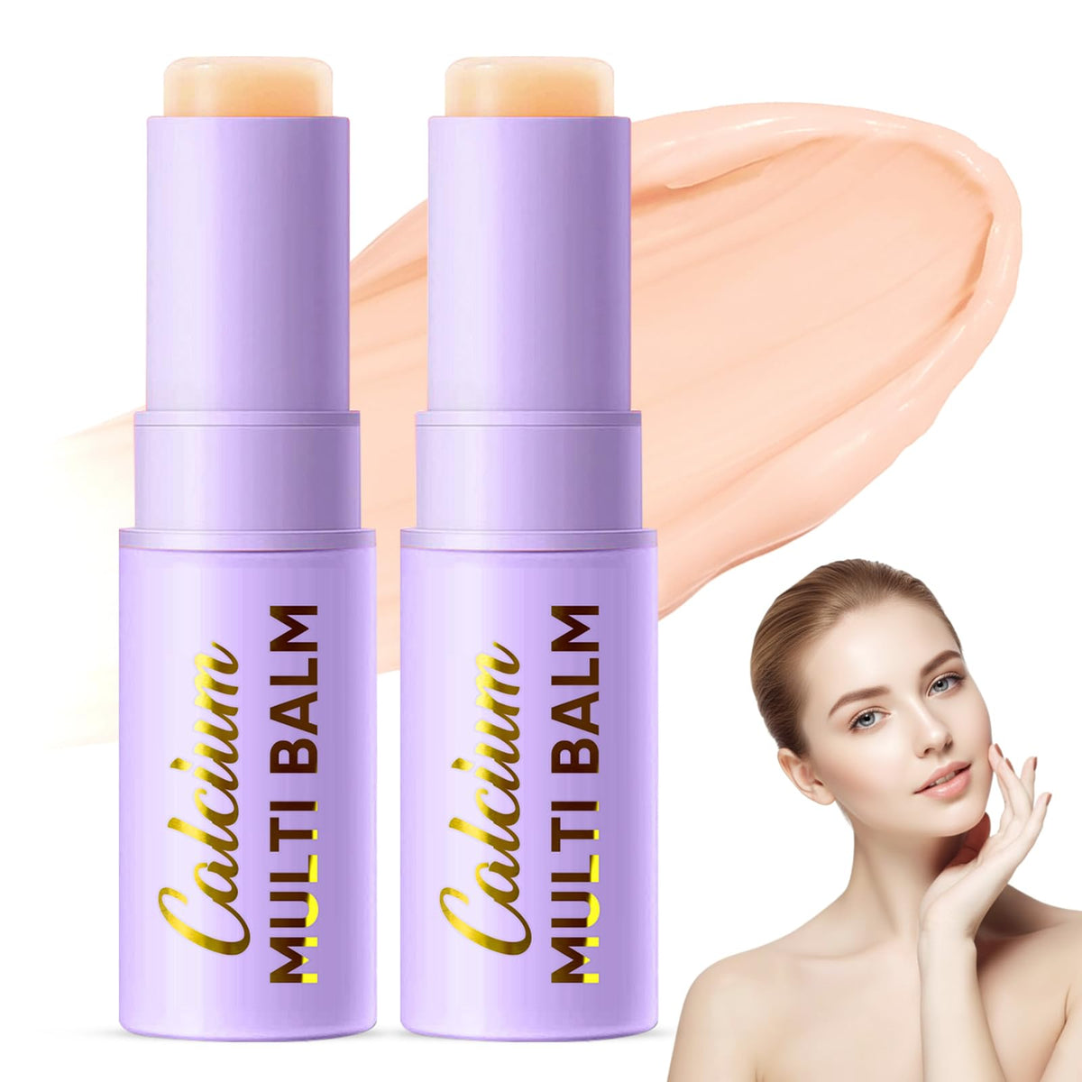 AKQBPN Calcium Volume Multi Balm twist-up for mess-free, portable hydration.