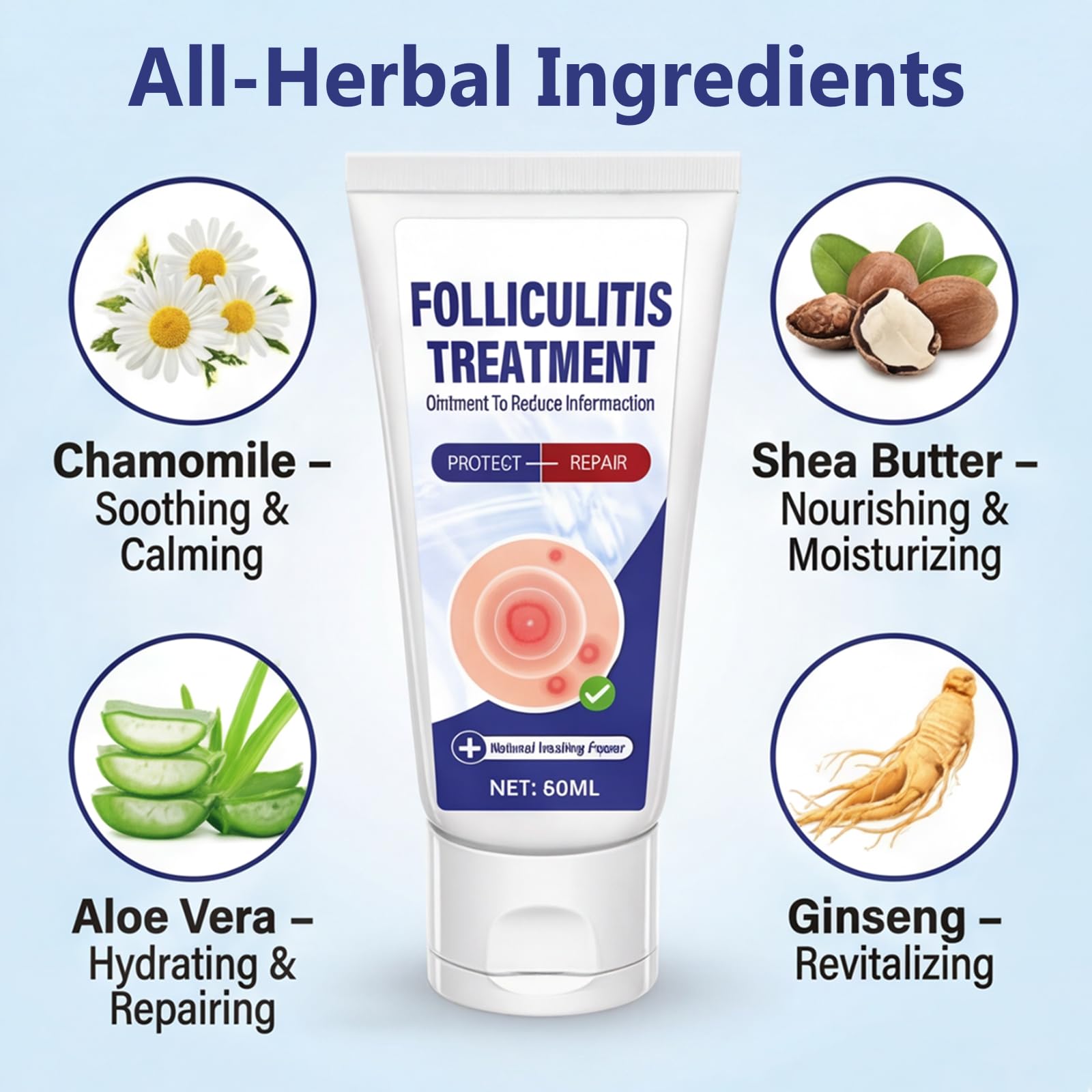 AKQBPN safety label notes steroid-free, paraben-free, fragrance-free formula.