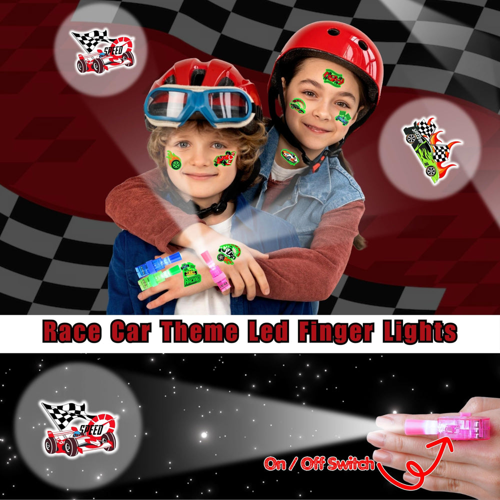 AKRMABEUP eight LED finger light designs for celebrations.