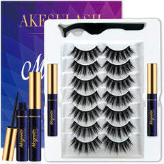 AkesuLash seven-pair magnetic lashes for natural daytime looks.