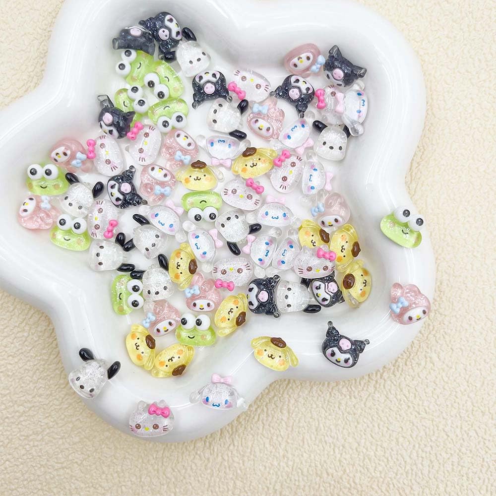 Akutoer easy-apply charms simplify DIY nail art with nail glue.