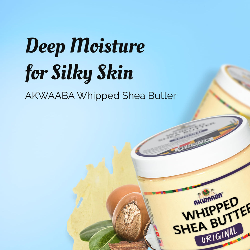 AKWAABA shea butter cream on hands soothing dry skin.
